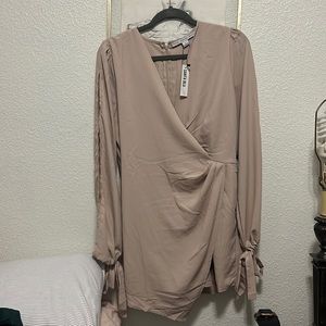 Taupe/Beige Skort one-piece | L |  NEW with tags!